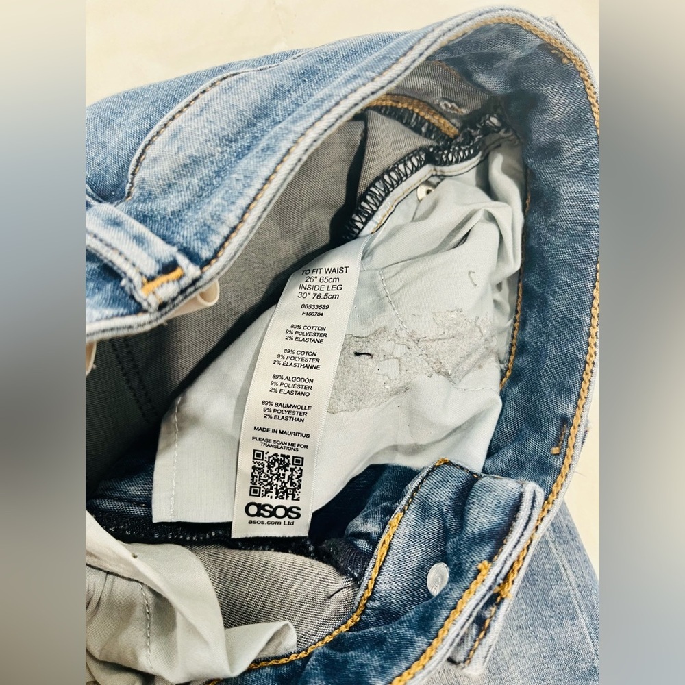 ASOS• Women’s Denim Ultra Skinny Jeans 👖 W26/L30 EUC - Picture 9 of 11